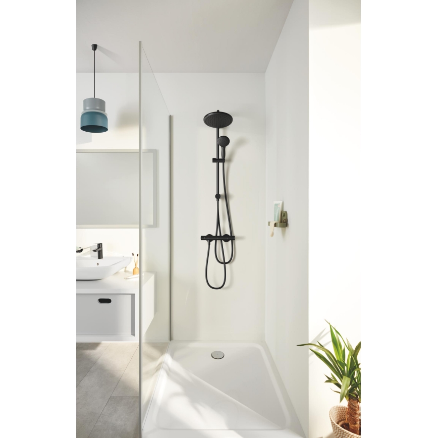 GROHE 266802431 - Ensemble de douche VITALIO START SYSTEM 250 390 mm noir