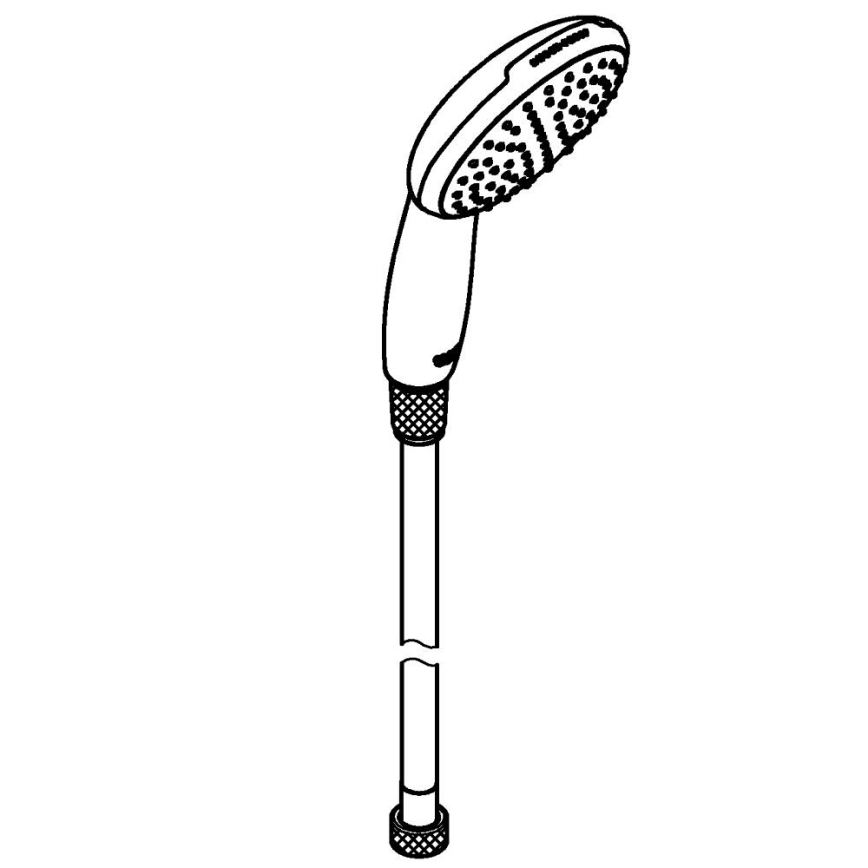 GROHE 26720001 - Douchette à main VITALIO START 110 1500 mm chrome brillant