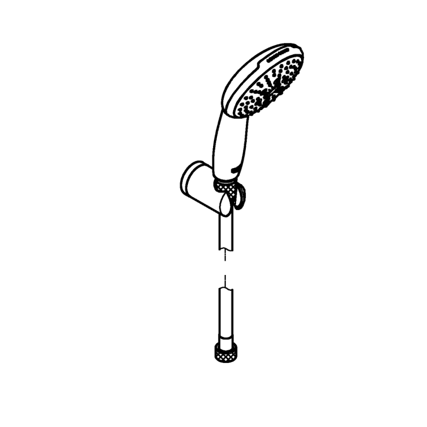 GROHE 26769001 - Ensemble de douche VITALIO START 110 1750 mm chromé brillant