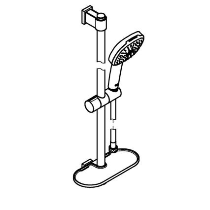 GROHE 26929001 - Ensemble de douche VITALIO COMFORT 110 600 mm chromé brillant