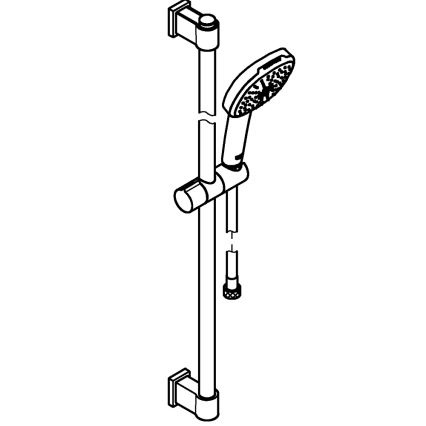 GROHE 26930001 - Kit de douche VITALIO COMFORT 110 900 mm, chrome poli