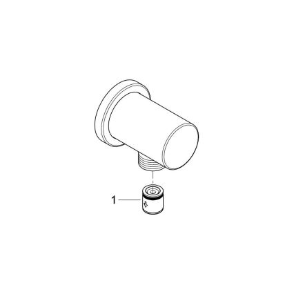 GROHE 27057DL0 - Coude mural RAINSHOWER DN 15 cuivre brossé