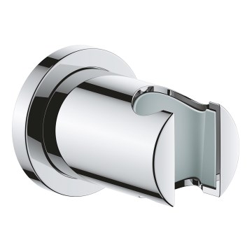 GROHE 27074000 - Support mural de douche RAINSHOWER avec rosace ronde, chrome brillant