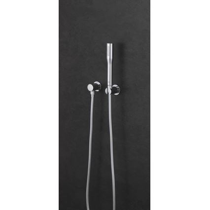 GROHE 27074000 - Support mural de douche RAINSHOWER avec rosace ronde, chrome brillant