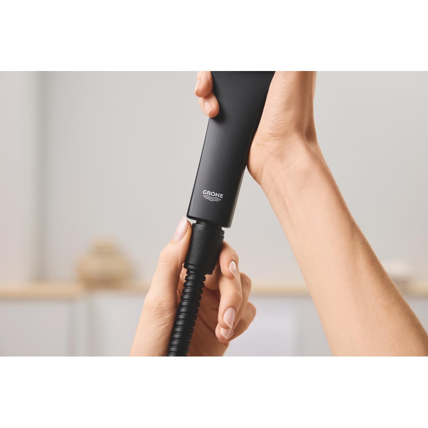 GROHE 27502KS1 - Flexible de douche VITALIOFLEX METAL LONG-LIFE 1500 mm noir