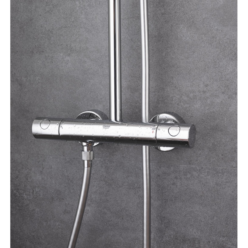 GROHE 27922000 - Système de douche TEMPESTA COSMOPOLITAN 160 mm, finition chrome brillant