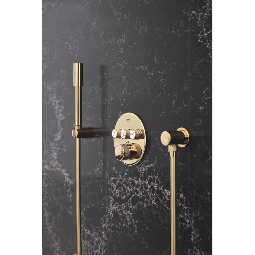 GROHE 28388GL0 - Flexible de douche SILVERFLEX 1750 mm, finition dorée brossée