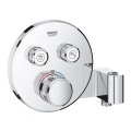GROHE 29120000 - Mitigeur thermostatique de douche encastré GROHTHERM SMARTCONTROL + support, chromé