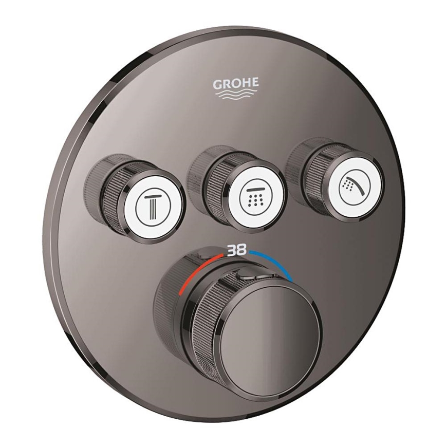 GROHE 29121A00 - Mitigeur thermostatique encastré pour douche GROHTHERM SMARTCONTROL graphite