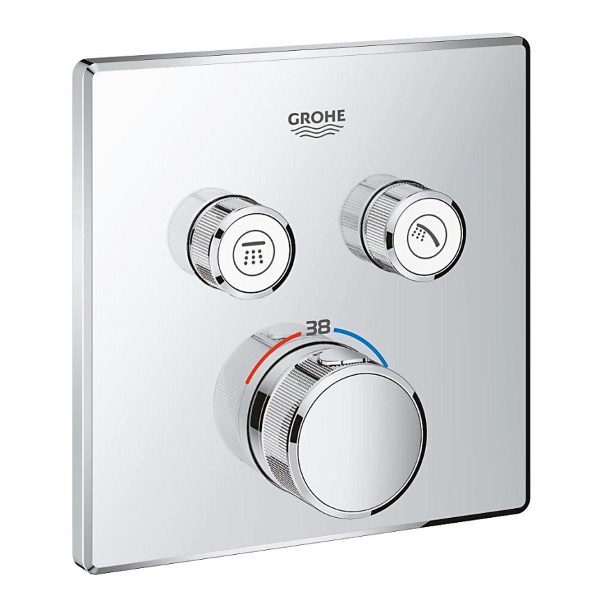 GROHE 29124000 - Thermostat GROHTHERM SMARTCONTROL, finition chromée brillante