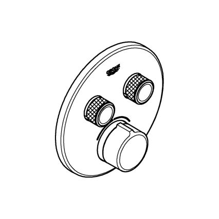 GROHE 29145000 - Cache pour mitigeur encastré SMARTCONTROL, chrome brillant