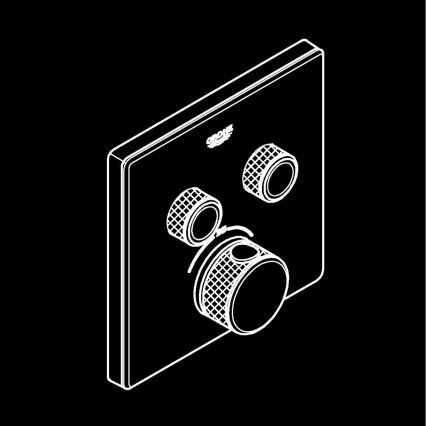 GROHE 29156LS0 - Thermostat encastrable GROHTHERM SMARTCONTROL blanc