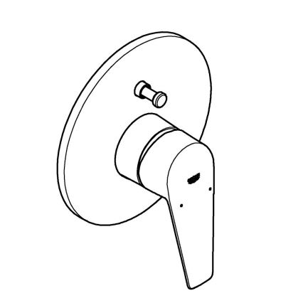 GROHE 29190001 - Mitigeur de baignoire BAUEDGE DN 15 chromé brillant