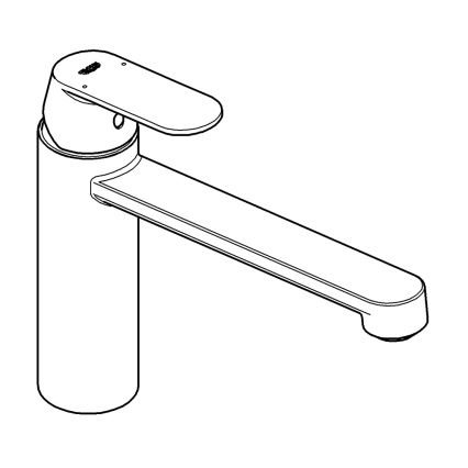 GROHE 30193000 - Mitigeur pour évier EUROSMART COSMOPOLITAN chromé brillant