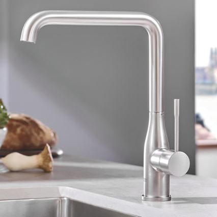 GROHE 30269DC0 - Mitigeur d'évier ESSENCE 300 mm en acier inoxydable