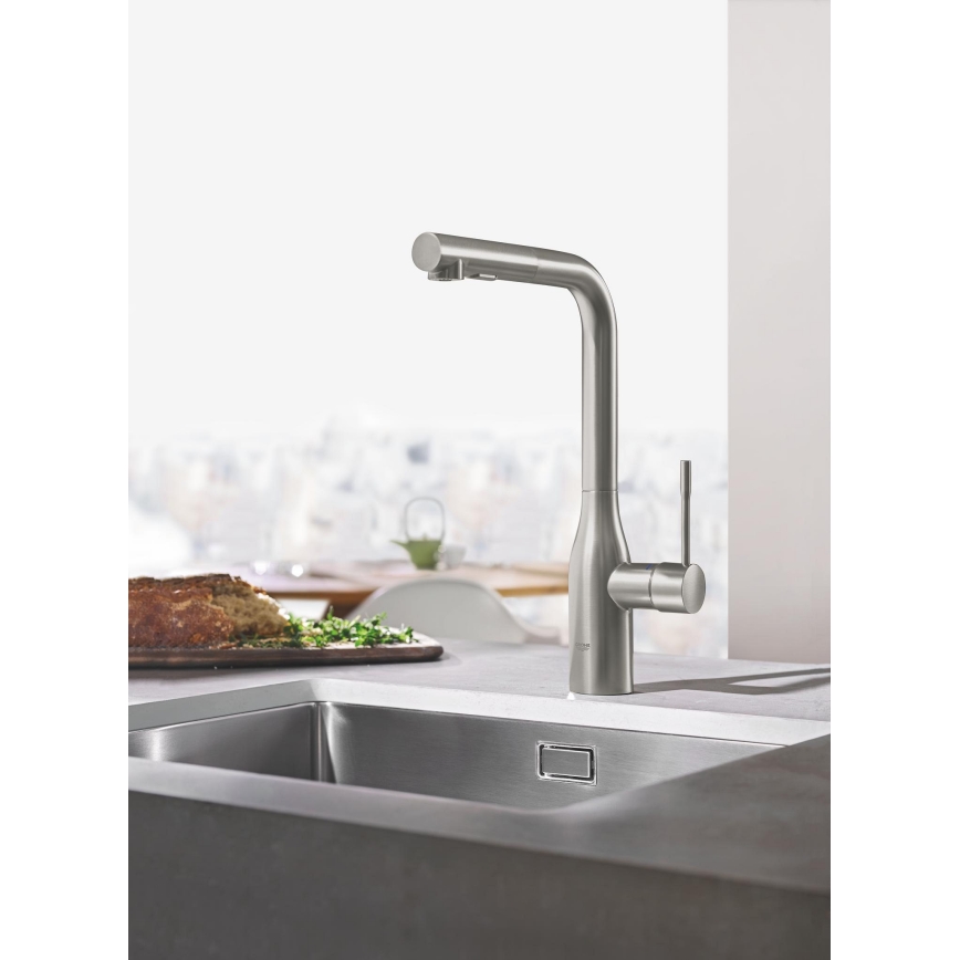 GROHE 30270DC0 - Mitigeur d'évier ESSENCE en acier inoxydable