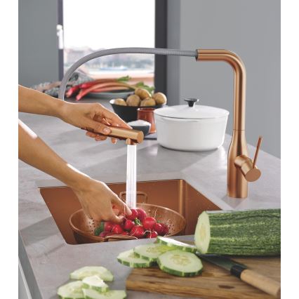 GROHE 30270DL0 - Mitigeur d'évier ESSENCE finition cuivrée
