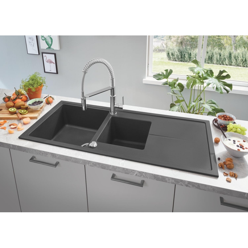 GROHE 30361000 - Mitigeur d'évier GET 455 mm chrome brillant