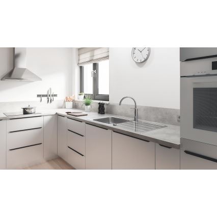 GROHE 30469000 - Mitigeur d'évier START, bec haut, chrome brillant