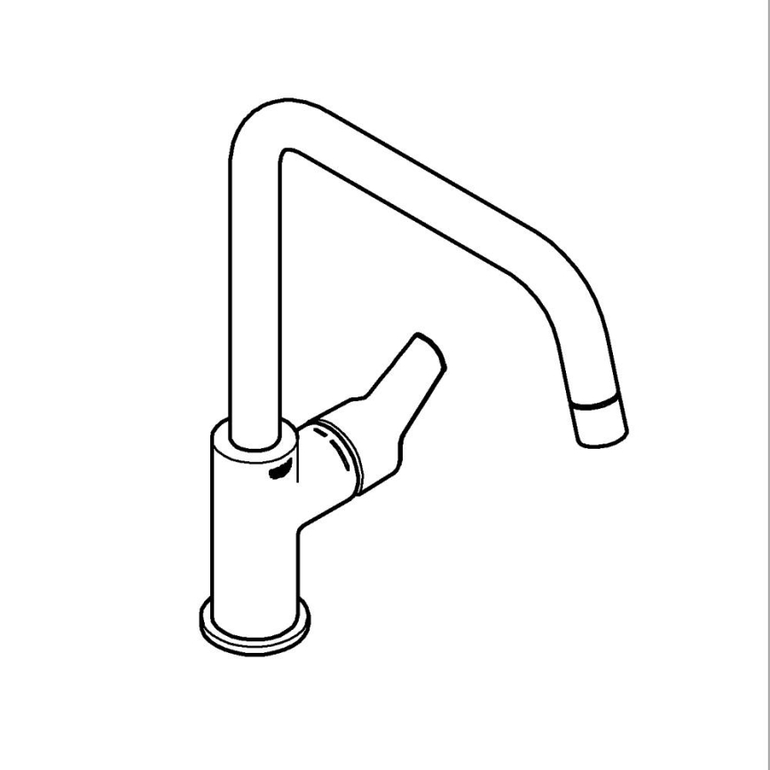 GROHE 30470DC0 - Mitigeur d'évier START 310 mm en inox