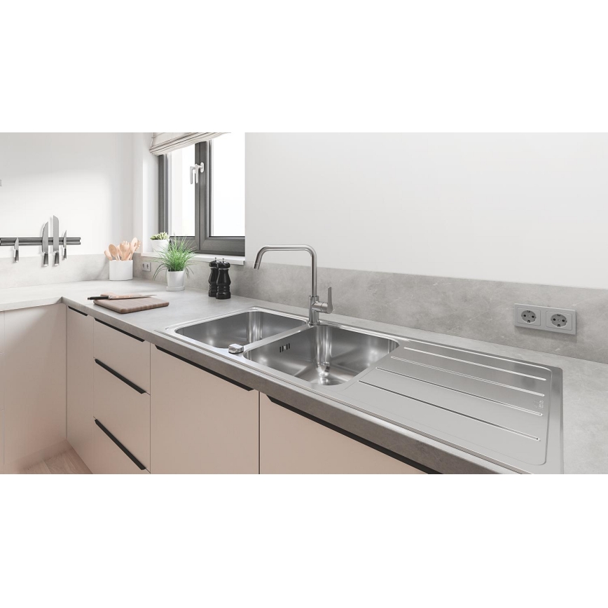 GROHE 30470DC0 - Mitigeur d'évier START 310 mm en inox