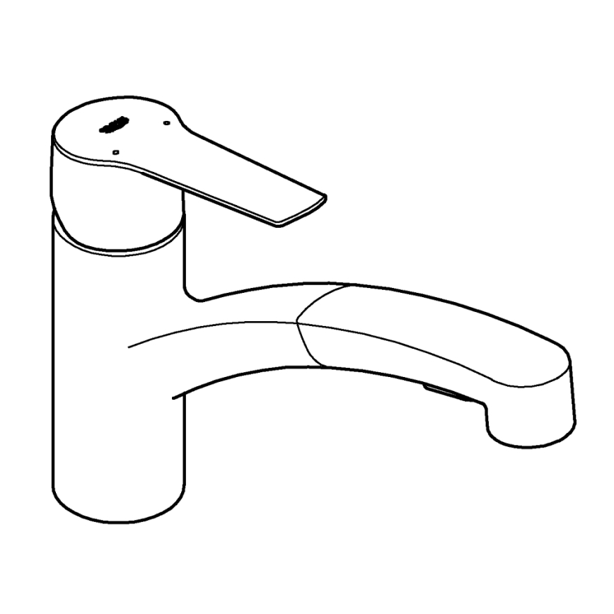 GROHE 30531001 - Mitigeur d'évier START 227 mm chrome brillant