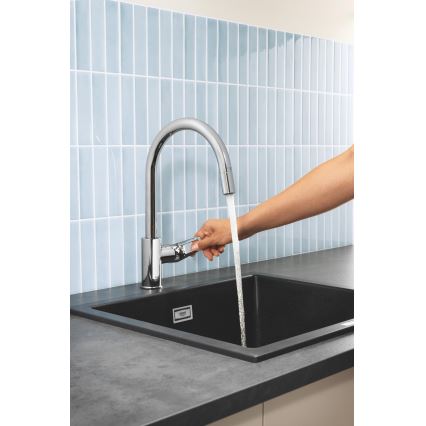 GROHE 30556000 - Mitigeur d'évier START LOOP 357 mm, chromé brillant