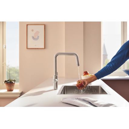 GROHE 30595DC0 - Mitigeur d'évier BLUE PURE en acier inoxydable