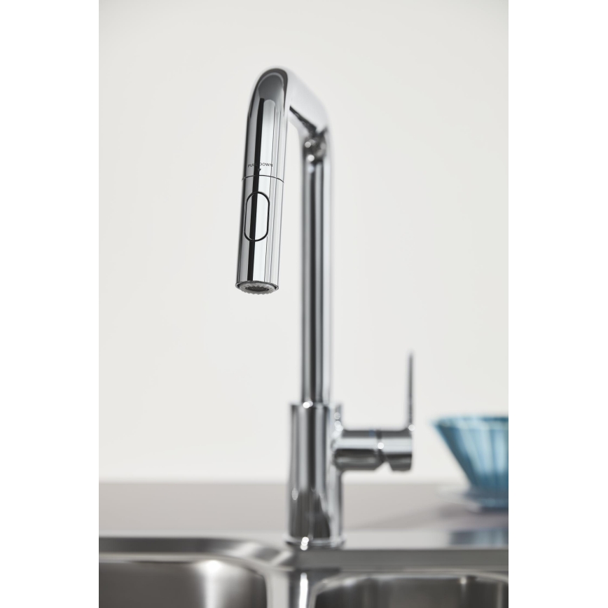 GROHE 30631000 - Mitigeur d'évier QUICKFIX START 362 mm, finition chrome poli