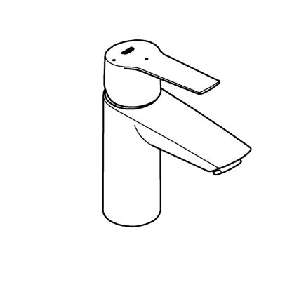 GROHE 31137002 - Mitigeur pour lavabo QUICKFIX START, taille S, chrome brillant