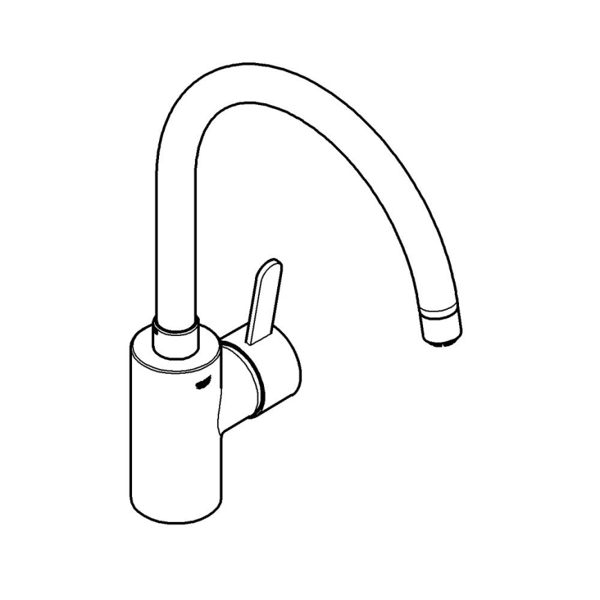 GROHE 31180000 - Mitigeur d'évier EUROSMART COSMOPOLITAN, chromé brillant