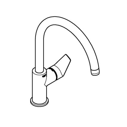 GROHE 31233001 - Mitigeur d'évier START, chrome brillant