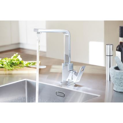 GROHE 31255000 - Mitigeur pour évier EUROCUBE, chrome brillant