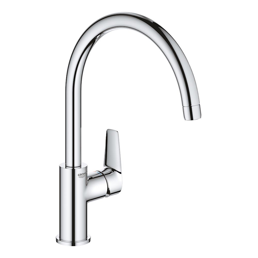 GROHE 31367001 - Mitigeur d'évier BAUEDGE 332 mm, finition chrome brillant