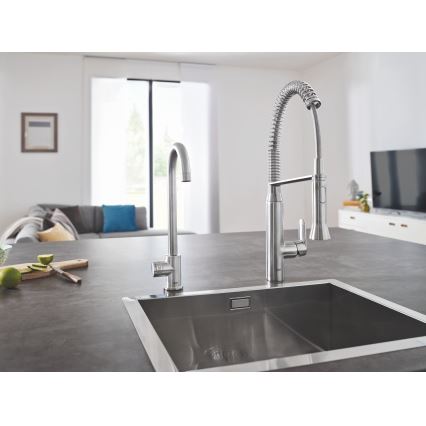 GROHE 31379DC0 - Mitigeur d'évier K7 en acier inoxydable