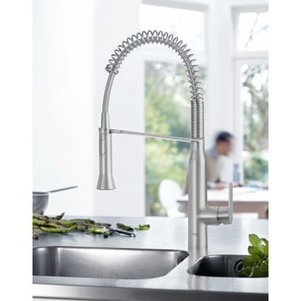 GROHE 31379DC0 - Mitigeur d'évier K7 en acier inoxydable