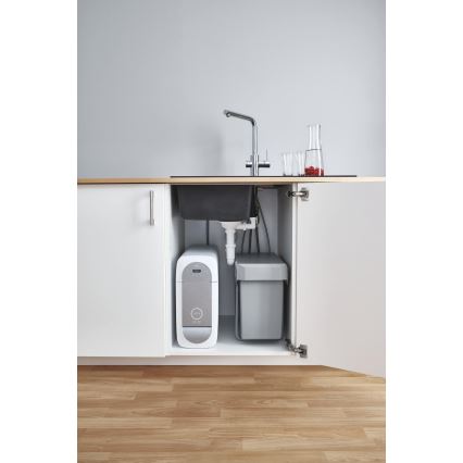 GROHE 31454001 - Mitigeur d'évier BLUE HOME, bec en L, chrome brillant
