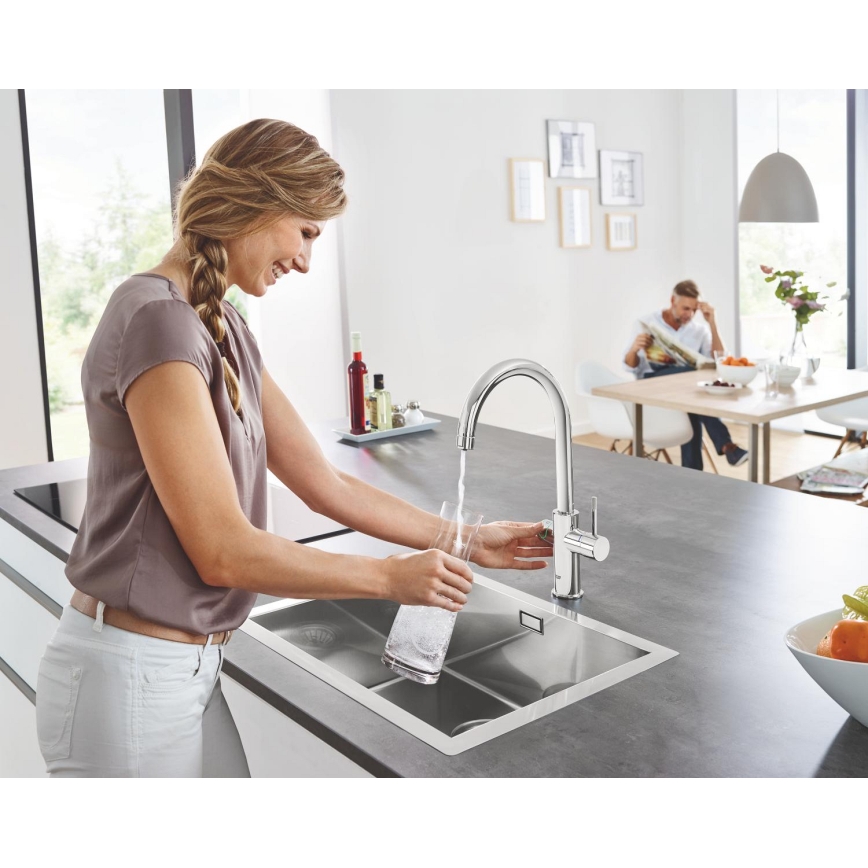 GROHE 31455001 - Mitigeur de cuisine BLUE HOME chromé brillant