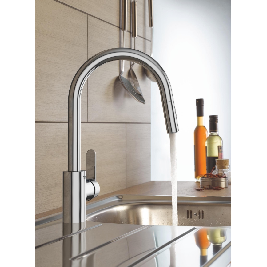 GROHE 31484001 - Mitigeur pour évier GET, chrome poli