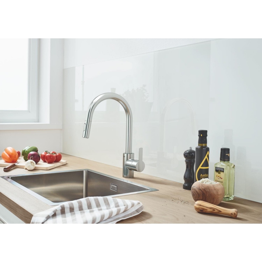 GROHE 31486DC1 - Mitigeur d'évier FEEL en acier inoxydable