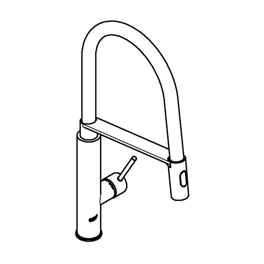 GROHE 31491DC0 - Mitigeur d'évier CONCETTO DN 15 inox
