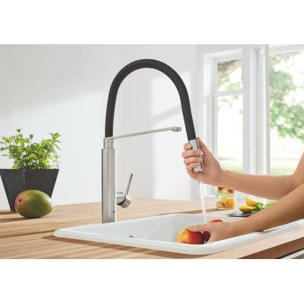 GROHE 31491DC0 - Mitigeur d'évier CONCETTO DN 15 inox