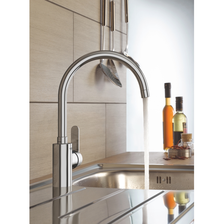 GROHE 31494001 - Mitigeur d'évier GET, chrome brillant