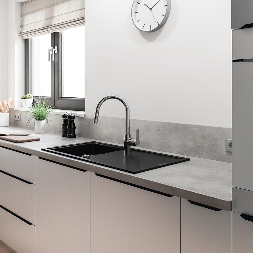 GROHE 31494001 - Mitigeur d'évier GET, chrome brillant