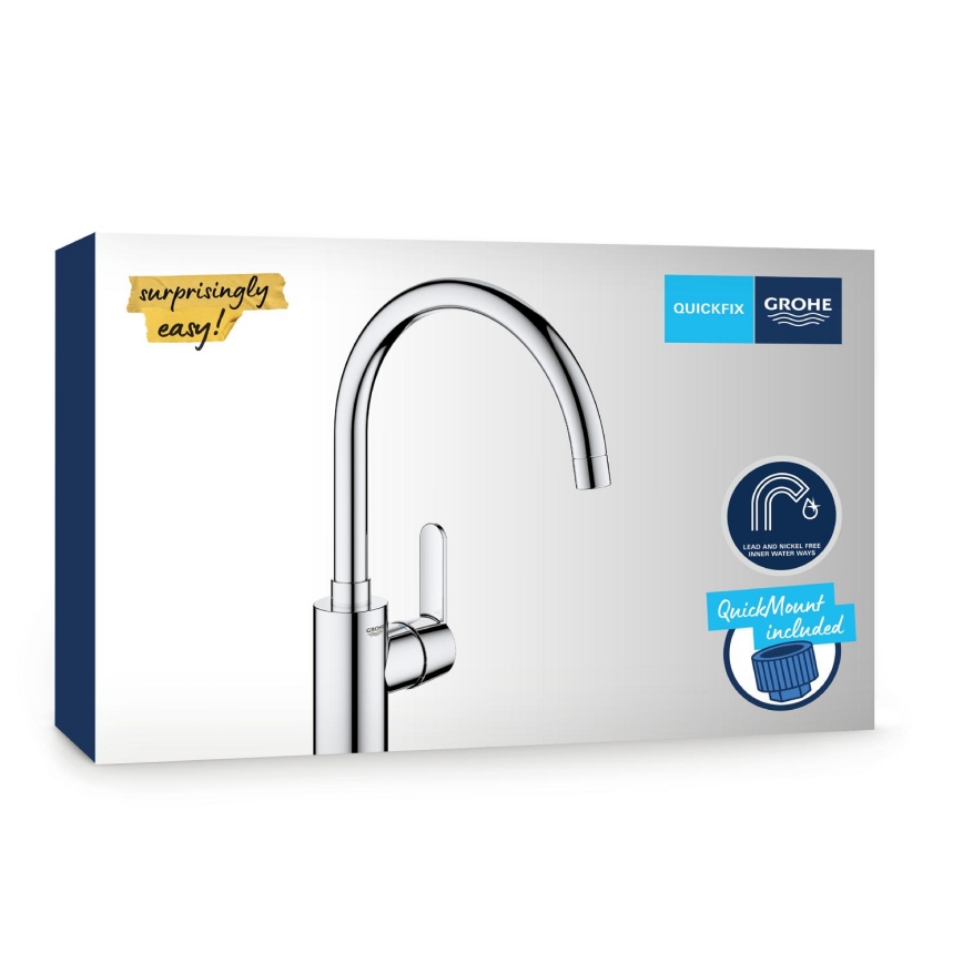 GROHE 31494001 - Mitigeur d'évier GET, chrome brillant