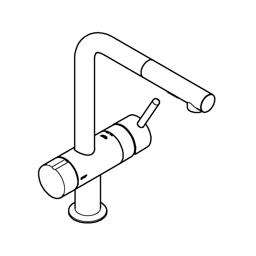 GROHE 31558GN0 - Mitigeur d'évier A doré