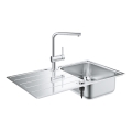 GROHE 31573SD1 - Ensemble évier de cuisine K500 avec égouttoir et mitigeur A, 86×50 cm, acier inoxydable