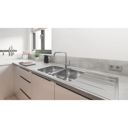 GROHE 31588SD1 - Évier K500 1160 × 500 mm en acier inoxydable