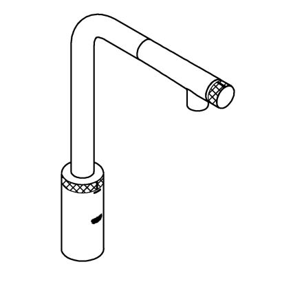 GROHE 31613000 - Mitigeur d'évier A SmartControl 314 mm, chrome brillant