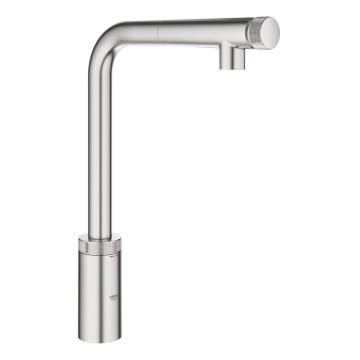 GROHE 31613DC0 - Mitigeur de cuisine A SmartControl en acier inoxydable